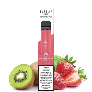 Disposable Usa e Getta Elfbar Strawberry Kiwi 600 Puff 20mg