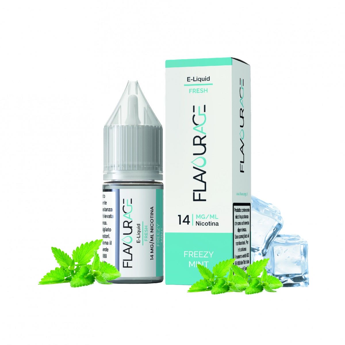 FREEZY MINT 14mg/ml - LIQUIDO PRONTO FLAVOURAGE 10ML