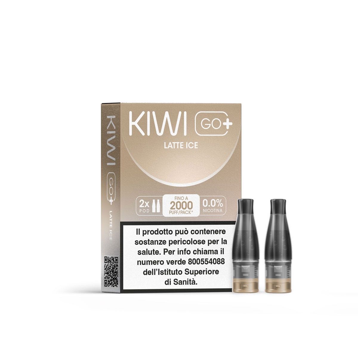 KIWI GO+ POD LATTE ICE 0% 2PZ