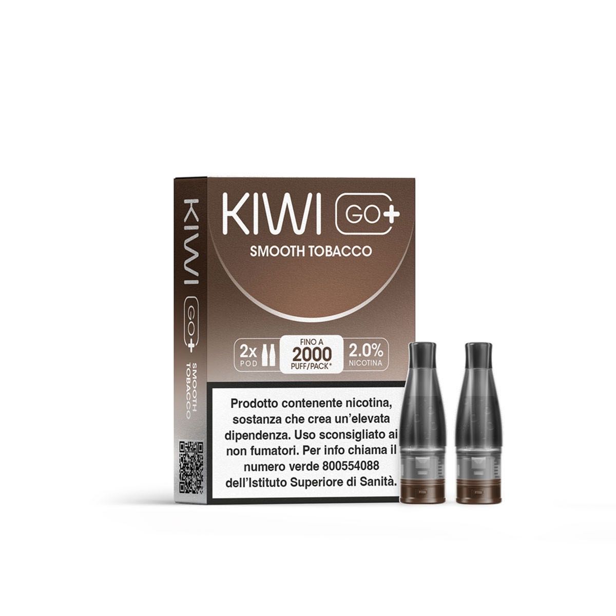 KIWI GO+ POD SMOOTH TOBACCO 2% 2PZ