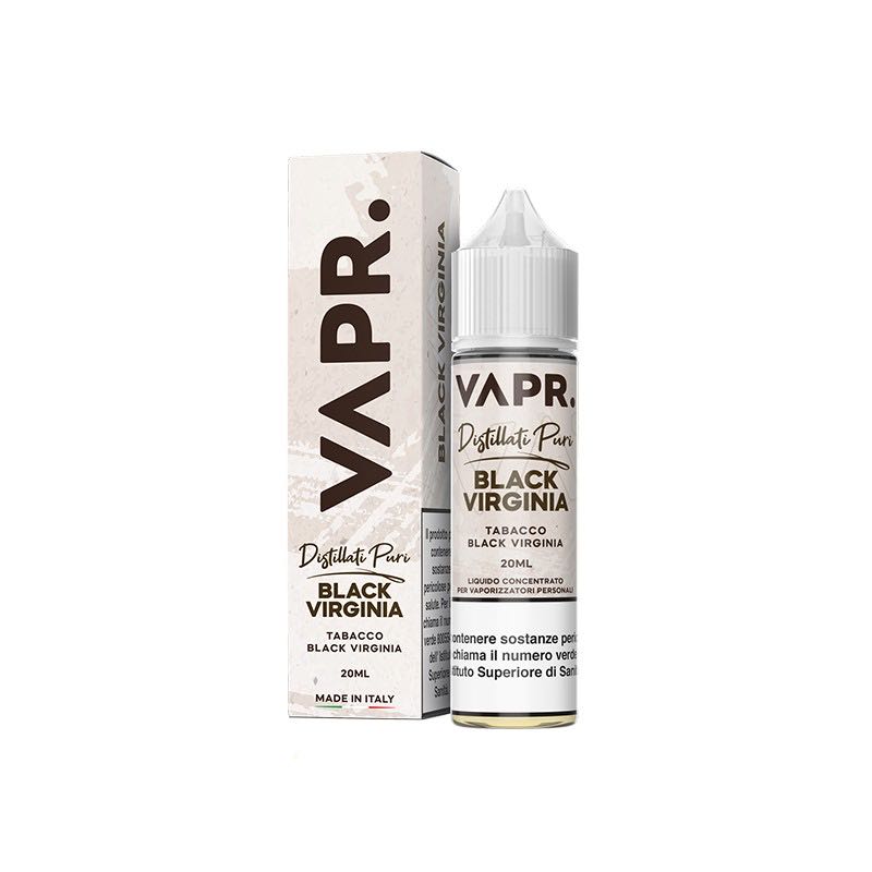 VAPR. BLACK VIRGINIA - DISTILLATI PURI - VAPE SHOT 20ML